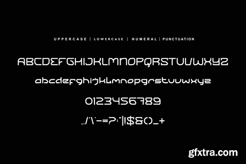 Cagoda - Futuristic & Minimal Font GUNS37N