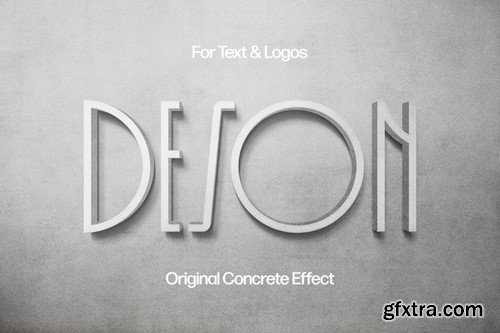 Concrete Text & Logo Effect BFGJLEY