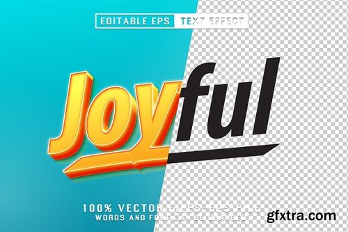 Joyful Editable Text Effect G53EE2U