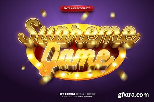 Luxury Game 3D Text Effect GTFVG7M