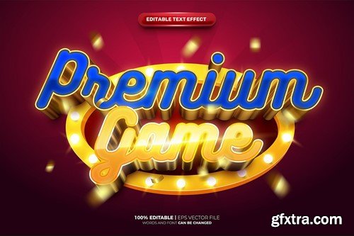 Luxury Game 3D Text Effect GTFVG7M