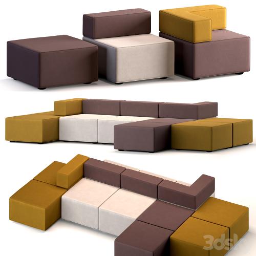 Modular sofa, upholstered furniture