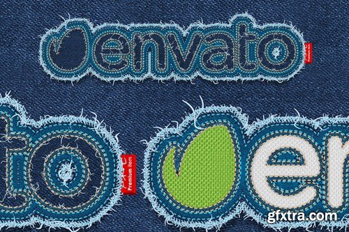 Embroidery Patch Maker Photoshop Action CBJN2EK