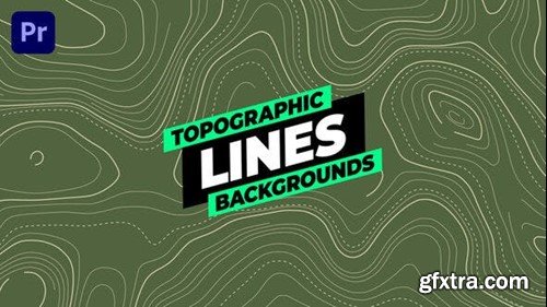 Videohive Topographic Lines Backgrounds 54128586