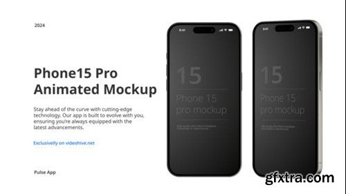Videohive Phone 15 Pro App Presentation Mockup 54076473