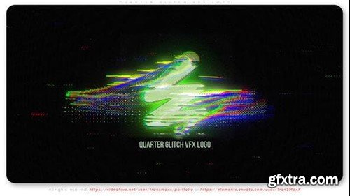 Videohive Quarter Glitch VFX Logo 54151182