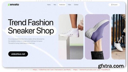 Videohive Sneakers Promo Minimalism Style 54138433