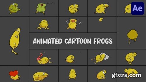 Videohive Animated Cartoon Frogs for After Effects 54100217