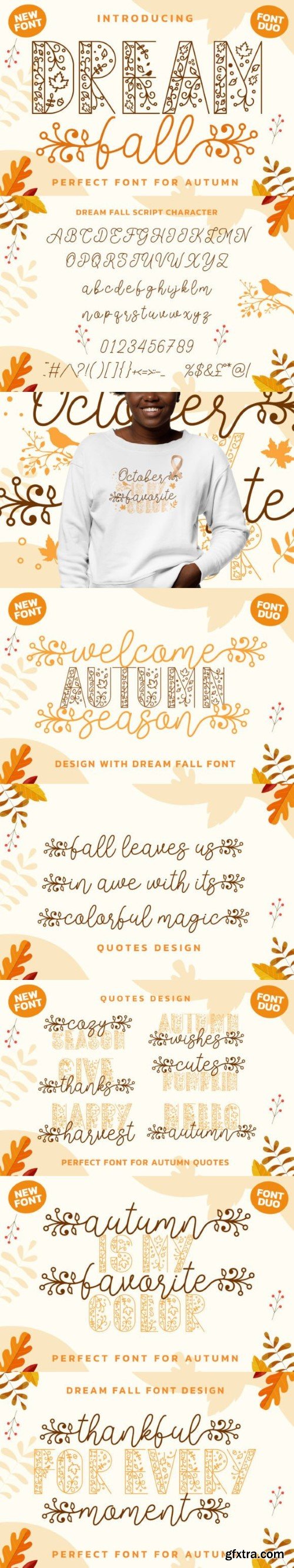 Dream Fall Duo Font