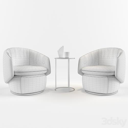 Crescent Swivel Chair_West elm