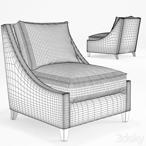 Barbara Barry _Curved Back Lounge Chair_No. 883-33 _Occasional Chair