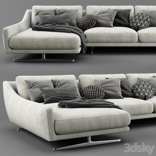 Bonaldo skid chaise longue sofa