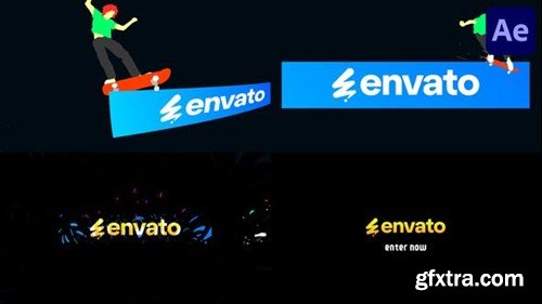 Videohive Skateboard Trick Logo Reveal for After Effects 54118753