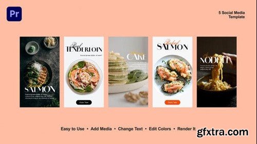 Videohive Fish Menu Instagram Stories 54193127