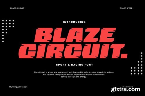 Blaze Circuit - Bold Sport & Racing Font QFFEG3J