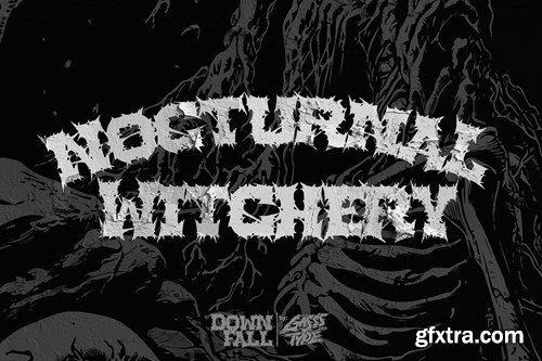 The Downfall - Black Metal Font Z9B7PZ3