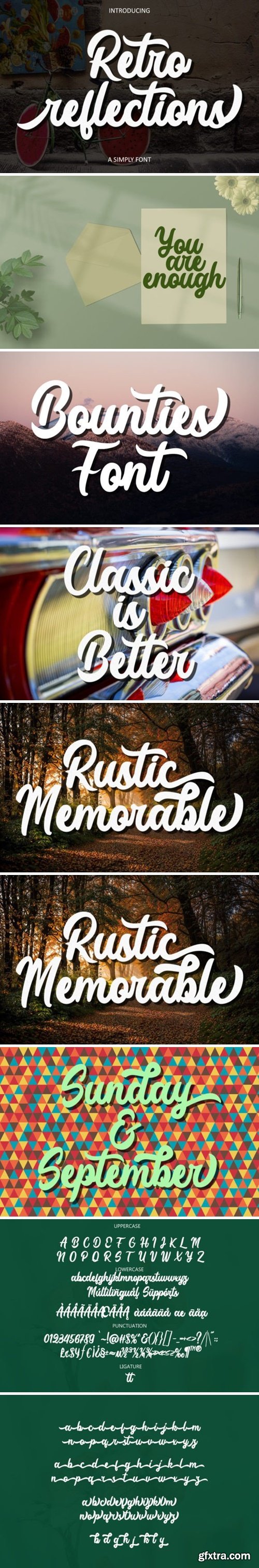 Retro Reflections Font