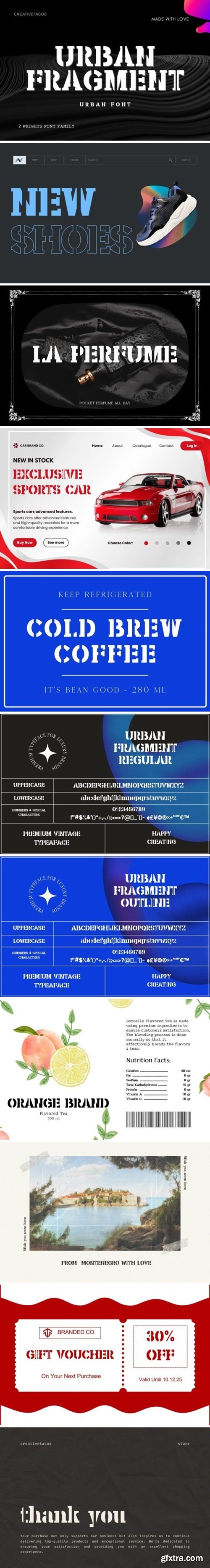 Urban Fragment Font