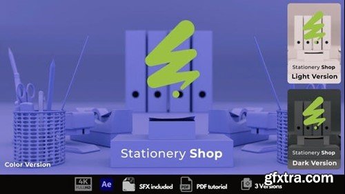 Videohive Stationery Shop Intro 54151228