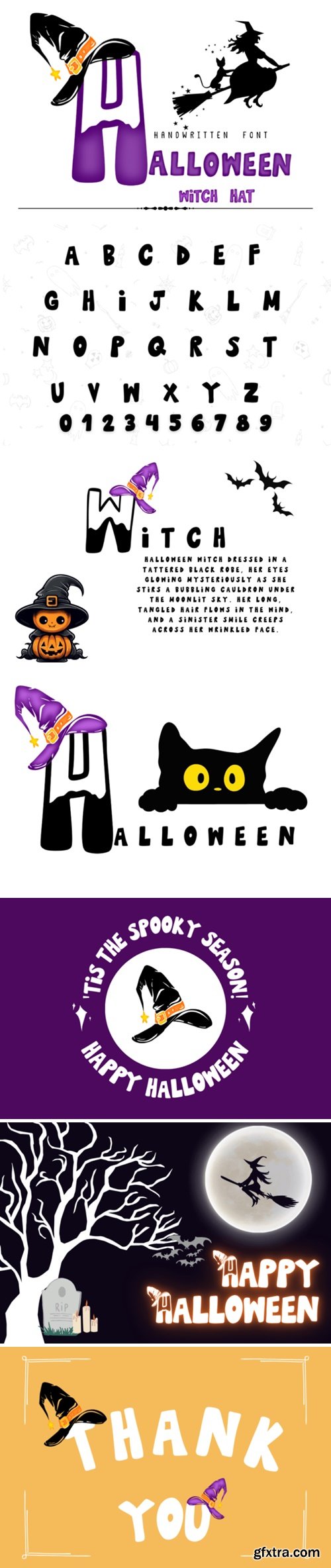 Halloween Witch Hat Font