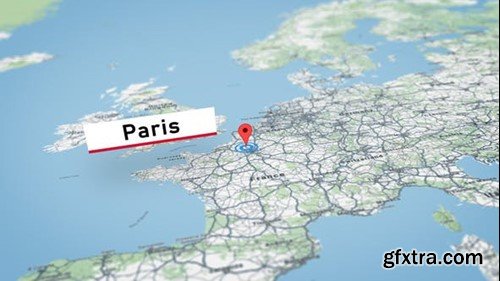 Videohive World Map Route Kit 23927387