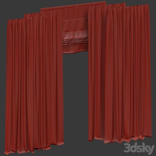 Curtains with tulle.