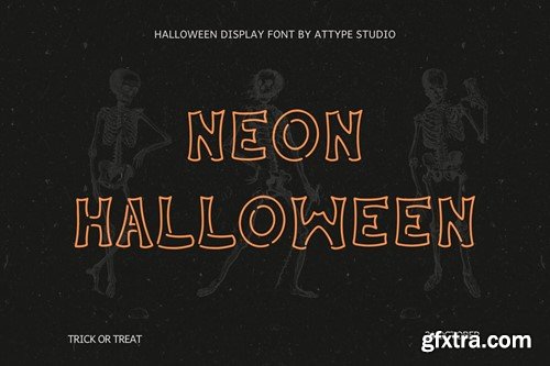 Neon Halloween - Display Font ZKCT5AD