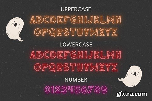 Neon Halloween - Display Font ZKCT5AD