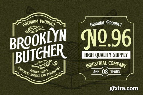 Bancher - Vintage Typeface L73FYX9