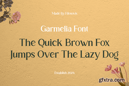 Garmelia | Aeshtetic Vintage Serif Font D9P3C8T