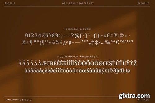 Adelga Classic Vintage Font Y9FXYQ9