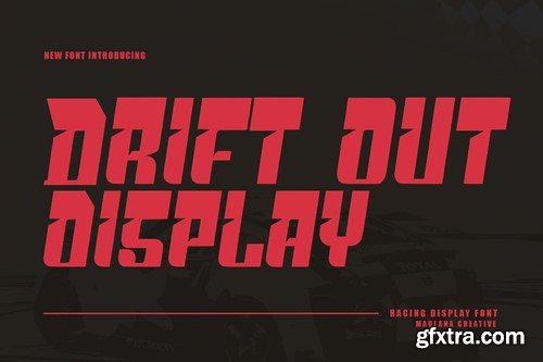 Drift Out Racing Display Font VDENCHQ