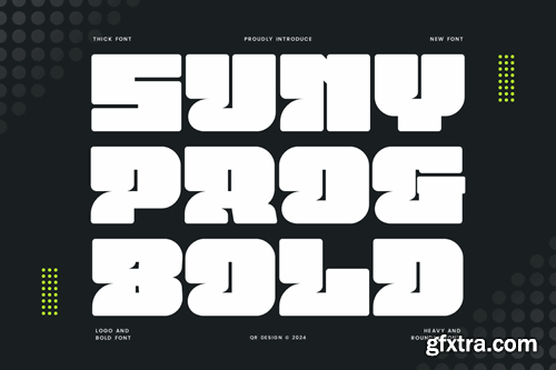 Sunyprog Bold - Heavy & Logotype Font BSSUGF8