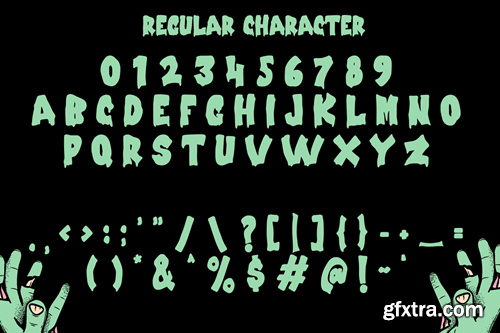 Creepy Spooky - Dripping Halloween Font U3FJ74Y