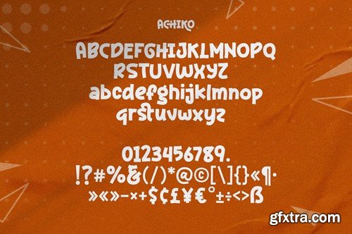 Achiko Font JYHFRGS