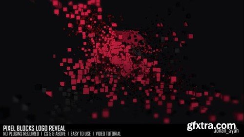 Videohive Pixel Blocks Logo Reveal 54186619