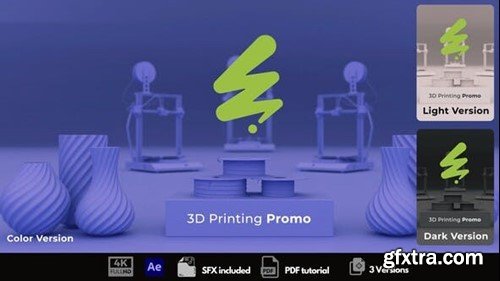 Videohive 3D Printing Opener 54197986