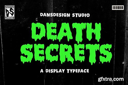 Death Secrets Halloween Horror Melted Display Font W3FZ3JT