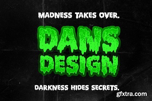 Death Secrets Halloween Horror Melted Display Font W3FZ3JT