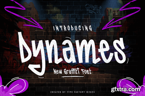 Dynames - New Graffiti Font BNUAYD7