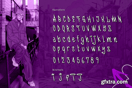 Dynames - New Graffiti Font BNUAYD7