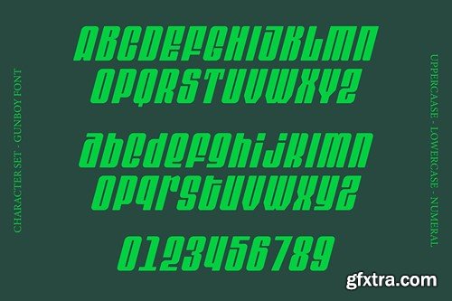 Gunboy - Italic Display Typeface 9E3PL7G