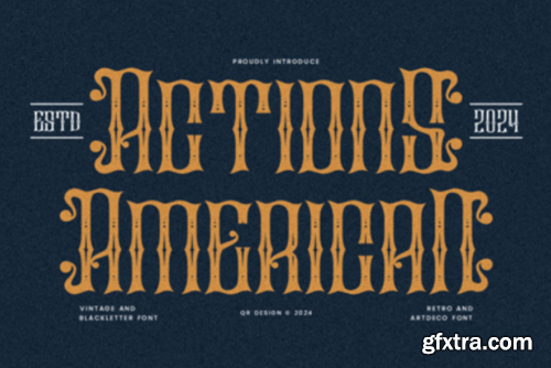 Actions American Font