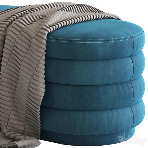 Globewest Ribbed Ottoman