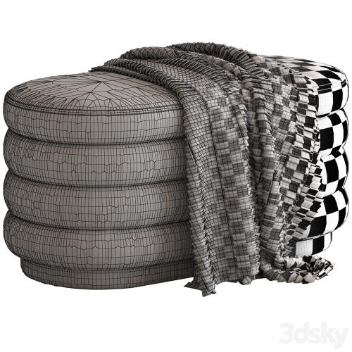 Globewest Ribbed Ottoman