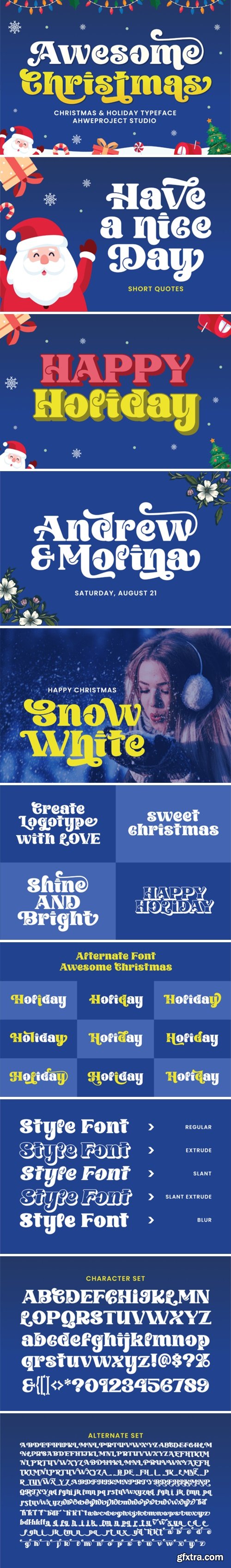 Awesome Christmas Font