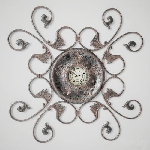 Decorative metal wall clock