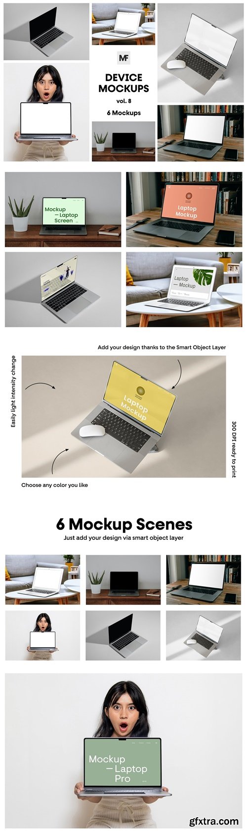 Electronic Device Mockups vol.08 45CDM45