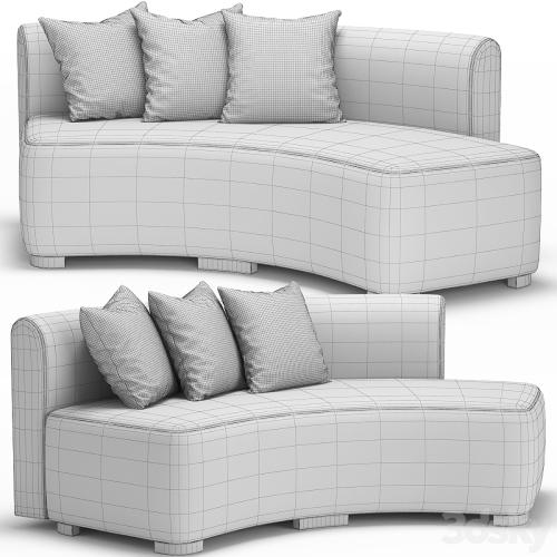 Adriana Hoyos Galapagos Curved Sofa 300