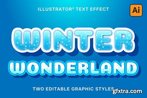 Winter Wonderland Text Styles for Illustrator VWM6HUB